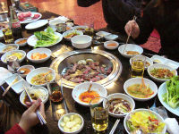 韓国旅行 : 食べ物屋さん