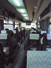 富山行きの高速バス車内でWBC